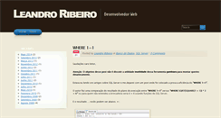 Desktop Screenshot of blog.leandroribeiro.com