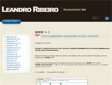 Tablet Screenshot of blog.leandroribeiro.com